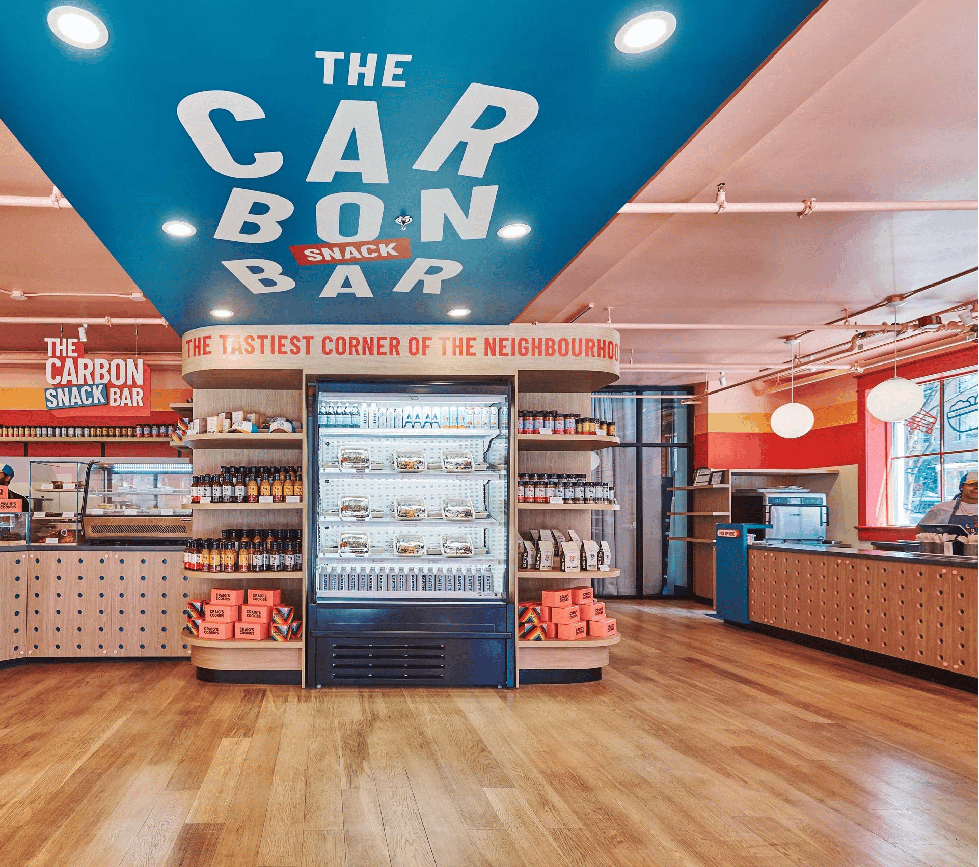 The Carbon Snack Bar retail floor